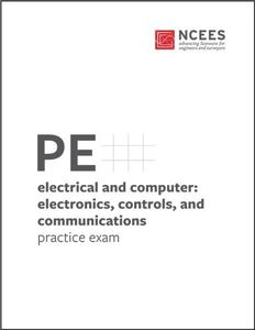 PE Electrical and Computer: Electronics, Controls, and Communications Practice Exam