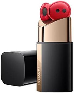 HUAWEI FreeBuds Lipstick, Wireless Bluetooth Open-fit Earphones with Active Noise Cancellation 2.0, Stainless Steel Charging Case, High-Res Sound, Triple-Mic, Dual-Device Connection, Red