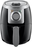 CHEFMAN Small, Compact Air Fryer Healthy Cooking, 2 Qt, Nonstick, User Friendly and Adjustable Temperature Control w/ 60 Minute Timer & Auto Shutoff, Dishwasher Safe Basket, BPA - Free, Black