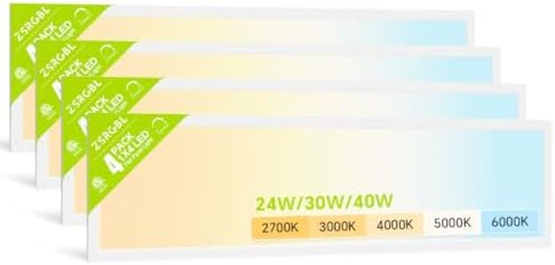 1x4 LED Flat Panel Light 24/30/40W 5200LM Surface Mount Ceiling Light 4Pack