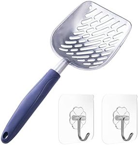 Cat Litter Scoop, Metal Cat Litter Shovel, Cat Poop Scooper for Scooping Faster, Easier, More Convenient (Blue)