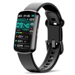 Health Fitness Tracker, Smart Watch with 24/7 Heart Rate and Blood Pressure Monitor, Activity Tracker with Blood Oxygen, 120 Sport Mode Waterproof Sleep Tracker for Women Men