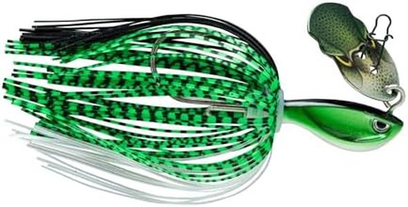 Rapala - Leurre de Pêche Rap-V Pike Bladed Jig Construction sans Plomb (Bismuth) - Leurre Eau Douce Coulant - Profondeur de Nage Variable - Taille 10cm / 17g - Fabriqué en Estonie - Baby Bass