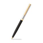 Sheaffer Sagaris Ballpoint Pen 9475 Gloss Black Barrel and Chrome Cap With Gold Tone Trim | Premium Black Ballpen
