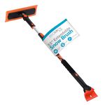 BirdRock Home 7015E Snow Moover 55" Extendable Foam Snow Brush and Ice Scraper with Soft Grip, New & 1 Count