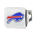 Buffalo Bills NFL Chrome Hitch Cover with 3D Colored Team Logo by FANMATS - Unique Team Logo Metal Molded Design – Easy Installation on Truck, SUV, Car - Ideal Gift for Die Hard Football Fan