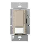 Lutron Maestro LED+ Motion Sensor Dimmer Switch | No Neutral Required | MSCL-OP153M-TP | Taupe