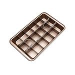 Brownie Pan, Non-Stick Brownie Baking Pan with Dividers, Brownie Cutter,Brownie Tray,18 Pre-Slice Brownie Baking Tray 12 X 8 X 2‘’