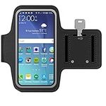 MMOBIEL Arm Phone Holder For Running Compatible with Samsung Galaxy S21 Ultra / A71 / A22 / A13 / A12 and Other Models up to 7.5 inch - Stretchable Running Phone Holder Armband Incl Key Holder - Black