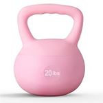 soges Soft Kettlebell,Strength Training Kettlebell , Multi-Functional Wide Handle Soft Kettlebells, Filled with Iron Sand, Space-Saving Home and Apartment Fitness Equipment, 20lbs, Pink, 40YZWDRHL20PK-CA