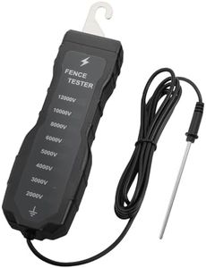 ALLmeter Electric Fence Tester, 2000V-12000V Fence Voltage Tester with 8 Neon Lights, No Battery Needed, Fault Finder for Livestock/Pasture/Horse Fence, Safe & Portable Fence Maintenance Tool