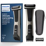 Philips Norelco BG7040/42 Skin Friendly Showerproof Body Trimmer and Shaver with Case and Replacement Head