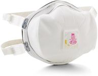 3M Disposable Particulate Cup Respirator 8293 P100 with Cool Flow Exhalation Valve, Adjustable Buckle Straps and Noseclip, Face Seal, Individually Packaged