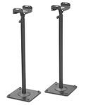 TENESA BS16Bx2 - 2 Pieces Speaker Stands, Metal, Black, Height Adjustable with Trunking, Model: BS16Bx2, Part Number: TEN28