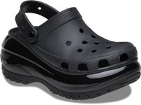 Crocs Mens Mega Crush Clogs Blk, Black, Size_4