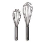 Tovolo Stainless Steel 9" and 11" Whisk Whip Kitchen Utensil Bundle - Set of 2