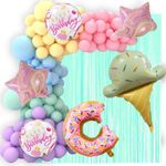 Pop The Party Icecream Balloons Arch Kit for Baby Shower,Birthday Party Decorations Set Of 60. (IcecreamKit60)