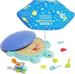 Turtle Sandbox with Lid & Adjustabl