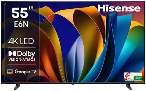Hisense 139 cm (55 inches) E6N Series 4K Ultra HD Smart LED Google TV 55E6N (Black)