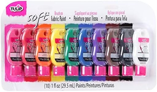 Tulip 31653 Soft Fabric Paint Rainbow 10PK