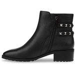 ANNE KLEIN Women's Caimille Ankle Boot, Black, 7 UK