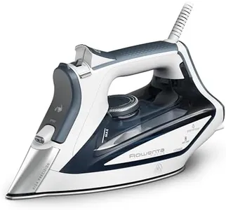 Rowenta Iron Steamer for Clothes, Focus Stainless Steel Soleplate, 400 Microsteam Holes, Powerful Steam Iron, Lightweight, Leakproof, 1725 Watts