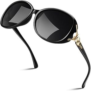 Sunier Occhiali da Sole da Donna Polarizzati, Occhiali da Sole Oversize alla Moda, Occhiali da Sole da Donna Protezione UV400