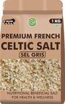 Premium French Celtic Salt - 1kg | Sel Gris Unrefined, Natural Hand Harvested Mineral-Rich Sea Salt | Rich in Essential Minerals | Versatile for cooking, grilling, or table use, Chefs Choice