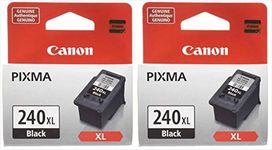 Canon Genuine PG-240XL (5206B001) Black Ink Cartridge 2-Pack