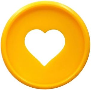 ITSYHPRO 100pcs Planner Expander Discs 1.1Inch Book Binding Disc For Discbound Notebook Accessories Heart Binder Rings(Orange,1.1 inch/28 mm)