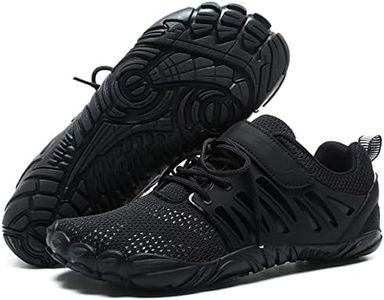 MIFAWA Barefoot Shoes Men Zero Drop Shoes Men Toe Shoes For Men Minimalist Shoes For Men Trail Running Shoes Men Workout Shoes For Men Hiking Shoes For Men Barefoot Walking Shoes Running Shoes For Men, black, 9.5