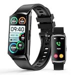 Smart Watch Fitness Tracker (Answer/Make Calls), 1.58" AMOLED Display, 24/7 Heart Rate Blood Oxygen Blood Pressure Sleep Monitor, 114+ Sports Modes Waterproof Smartwatch for Android iPhone Men Women