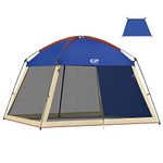 CAMPROS CP Screen House Room with 1 Pc Removal Wind/Sun Panel Canopy Tent Camping Tent Screen Shelter Gazebos for Patios Outdoor Camping Activities, 12'X12'X92in(H) - Blue