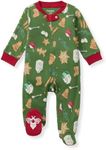 Burt's Bees Baby Girls Footed One-piece Pajamas, Sleep and Play Loose Fit, 100% Organic Cotton, Sizes NB to 6-9 Months