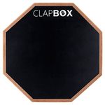 Clapbox Drum Practice Pad - 12 inches, Black (Practice pad only)