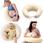 Mamaway Pregnancy Pillow, Temperature Regulating, Breathable, Bouncy, Adjustable C Shape Baby Feeding Positioner