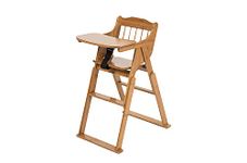 Springtek Wooden High Chair for Baby | Modern Highchair with Tray for Toddlers | Feeding Chairs 6 Months to 3 Years | Dining Long Chair for Kids with Foldable Tray (Bearing Capacity Upto 20kgs)