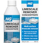 HG Limescale Remover Concentrate, Sink, Tap, Glass & Toilet Cleaner, Bathroom Descaler, Anti Limescale Spray – 500ml
