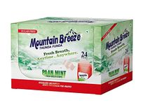 Mountain Breeze Mouth Freshner Sugar-Free Paanmint Fresh Breath Strips (24 Strips each) Pack of 24