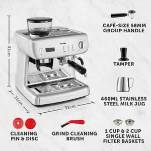 Breville Barista Max+ Espresso Machine – Silver