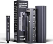 78 IN 1 Electric Screwdriver Set with 5-level Torque Adjustment | Built-in 350mAh Lithium Battery, Containing Various Bits for Phones, Cameras, Watches,Laptops and Game Console