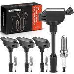 A-Premium Ignition Coils & Spark Plugs Kits Replacement for Toyota Camry 2018-2020 2.5L L4 ELECTRIC/GAS Iridium Set of 8