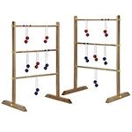 Hathaway Solid Wood Ladder Toss Game Set Brown