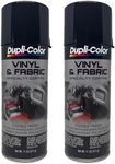 Dupli-Color High Perf Gloss Black Vinyl Fabric Coating, 22 oz, Lacquer, Indoor and Outdoor, Crack Resistant