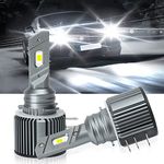 I LITTON H15 LED Headlight Bulbs, H15 DRL High Low Beam 70W 6000K White 7200LM Extreme Bright Canbus No Error, Plug & Play H15 LED Headlight Conversion Kit Waterproof H15 Headlamp, 2 Pack