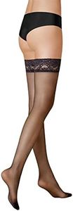 KUNERT Women's Hold-Up Stockings, black, Large