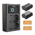 SmallRig NP-W235 Battery Charger Set for Fujifilm NP-W235 2040mAh, Double Slot NP W235 Charger with LCD Display for Fujifilm X-S20, X-T5,X-H2 / X-H2S, X-T4, GFX 100S, GFX 50S II (2 Pack) - 3822