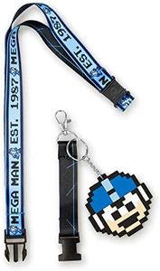 Mega Man collectibles | Mega Man 1987 Lanyard | 8 - Bit Mega Man Charm