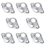 Jubaopen 8Pcs Ball Transfer Bearing Transfer Bearing Castors Roller Ball Bearings for Transmission Furniture Wheelchair(4.8x2cm)