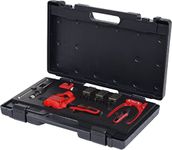 KS Tools 122.1290 FLAREFIX 1 universal brake pipe flaring tool set with hydraulic spindle, 16 pcs